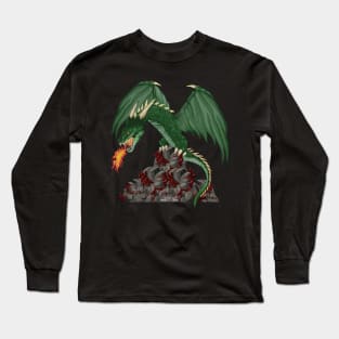 Green Dragon Fantasy Novelty Gift Long Sleeve T-Shirt